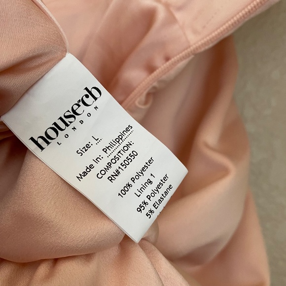 House Of CB 'Coraline' Blush Satin Corset Dress size Large - Picture 13 of 14